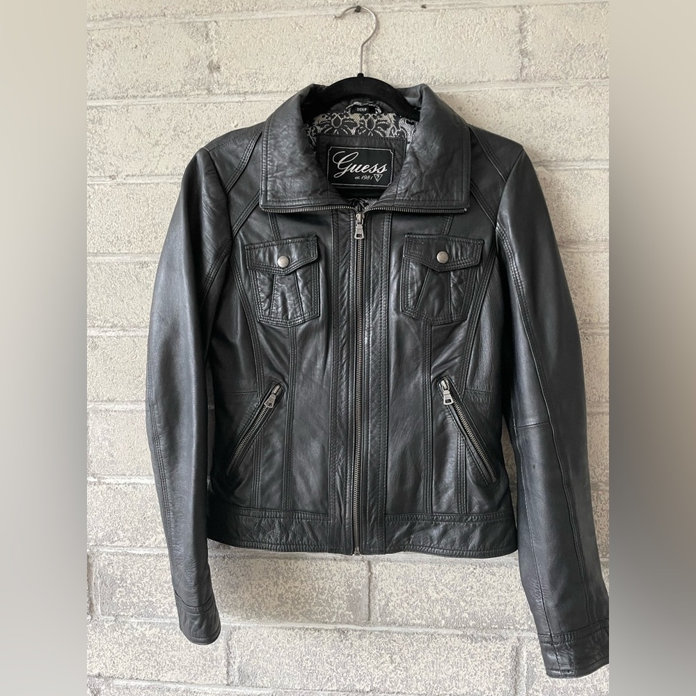 Vintage Guess Leather Jacket